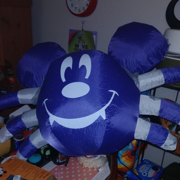 Gemmy 4 ft Mickey Mouse Spider LED Light Airblown Inflatable Halloween - Picture 2 of 3